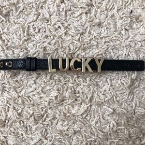 BCBG leather strap bracelet